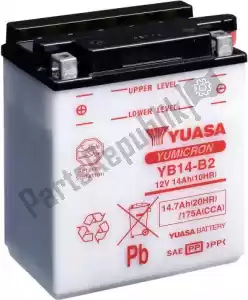 YUASA 101197 batterie yb14-b2 - La partie au fond