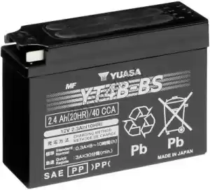 YUASA 102000 bateria yt4b-bs (cp) - Lado inferior
