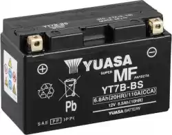 Aqui você pode pedir o bateria yt7b-bs (seca) (cp) em Yuasa , com o número da peça 102006: