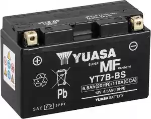 YUASA 102006 bateria yt7b-bs (seca) (cp) - Lado inferior