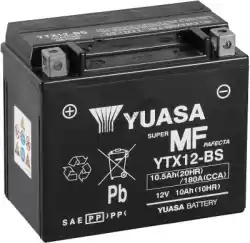 Here you can order the battery ytx12-bs (cp) from Yuasa, with part number 102007: