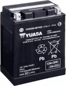 YUASA 1020080 batteria ytx14ah-bs hpmf (cp) - Il fondo