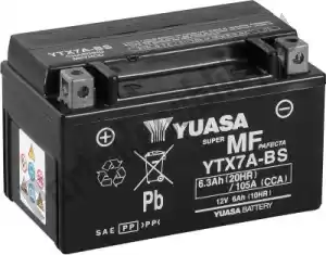 YUASA 102009 battery ytx7a-bs (cp) - Bottom side