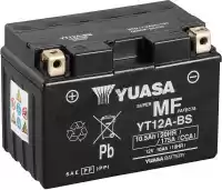 102010, Yuasa, Batterie yt12a-bs (sèche) (cp)    , Nouveau