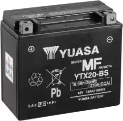 Aquí puede pedir batería ytx20-bs (cp) de Yuasa , con el número de pieza 102021: