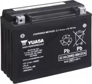 YUASA 102023 bateria ytx24hl-bs hpmf (cp) - Lado inferior