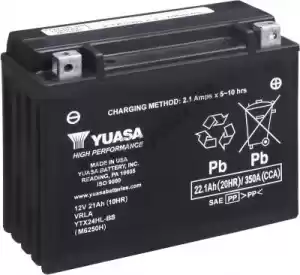 YUASA 102023 battery ytx24hl-bs hpmf (cp) - Bottom side