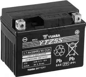 YUASA 103000 bateria ytz5s (seca) (cp) - Lado inferior