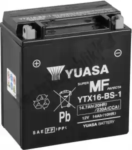 YUASA 105180 battery ytx16-bs-1 (cp) - Bottom side