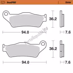 Here you can order the brake pad 400203, brake pads sinter from Moto Master, with part number 6257400203: