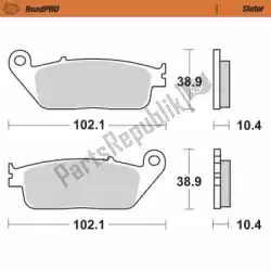 Aquí puede pedir pastilla de freno 400503, pastillas de freno sinterizadas de Moto Master , con el número de pieza 6257400503: