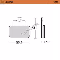 6257401003, Moto Master, Plaquette de frein 401003, plaquettes de frein frittées    , Nouveau