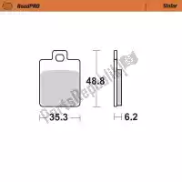 6257401503, Moto Master, Plaquette de frein 401503, plaquettes de frein frittées    , Nouveau