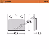 6257401602, Moto Master, Klocek hamulcowy 401602, klocki spiekane    , Nowy