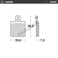 remblok 401704, brake pads organic van Moto Master, met onderdeel nummer 6257401704, bestel je hier online: