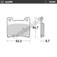 6257401804, Moto Master, Remblok 401804, brake pads organic    , Nieuw