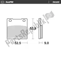 6257401904, Moto Master, Pastillas de freno 401904, pastillas de freno orgánicas    , Nuevo