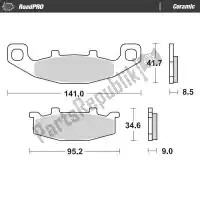 6257402004, Moto Master, Remblok 402004, brake pads organic    , Nieuw