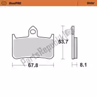 6257402301, Moto Master, Remblok 402301, brake pads sinter    , Nieuw