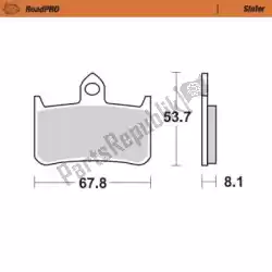 Ici, vous pouvez commander le plaquette de frein 402301, plaquettes de frein frittées auprès de Moto Master , avec le numéro de pièce 6257402301: