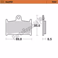 6257402401, Moto Master, Pastilla de freno 402401, pastillas de freno sinterizadas    , Nuevo