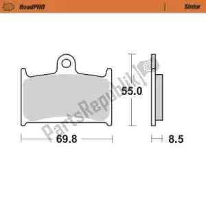 MOTO MASTER 6257402401 pastiglie freno 402401, pastiglie freno sinterizzate - Il fondo