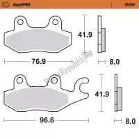 6257402902, Moto Master, Remblok 402902, brake pads sinter    , Nieuw