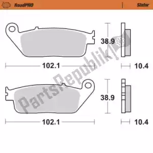 MOTO MASTER 6257403002 remblok 403002, brake pads sinter - Onderkant