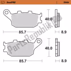 Ici, vous pouvez commander le plaquette de frein 403102, plaquettes de frein frittées auprès de Moto Master , avec le numéro de pièce 6257403102: