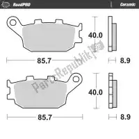 6257403104, Moto Master, Plaquette de frein 403104, plaquettes de frein organiques    , Nouveau