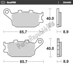 Aquí puede pedir pastillas de freno 403104, pastillas de freno orgánicas de Moto Master , con el número de pieza 6257403104: