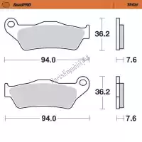 6257403201, Moto Master, Brake pad 403201, brake pads sinter    , New
