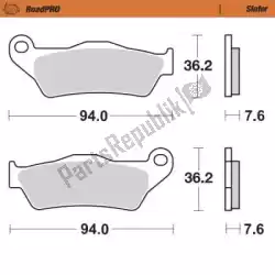 Ici, vous pouvez commander le plaquette de frein 403202, plaquettes de frein frittées auprès de Moto Master , avec le numéro de pièce 6257403202: