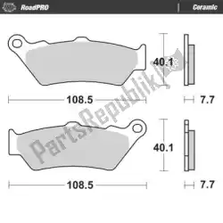 Here you can order the brake pad 403304, brake pads organic from Moto Master, with part number 6257403304: