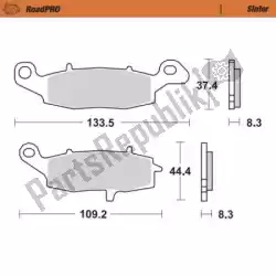 remblok 404201, brake pads sinter van Moto Master, met onderdeel nummer 6257404201, bestel je hier online: