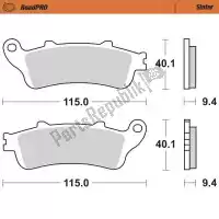 6257404602, Moto Master, Klocek hamulcowy 404602, klocki spiekane    , Nowy