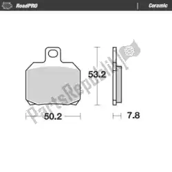 Here you can order the brake pad 404804, brake pads organic from Moto Master, with part number 6257404804: