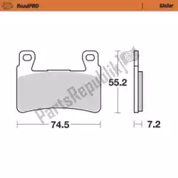 Qui puoi ordinare pastiglie freno 405001, pastiglie freno sinterizzate da Moto Master , con numero parte 6257405001: