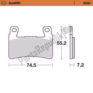 MOTO MASTER 6257405001 pastiglie freno 405001, pastiglie freno sinterizzate - Il fondo