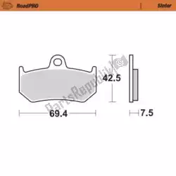 Qui puoi ordinare pastiglie freno 405602, pastiglie freno sinterizzate da Moto Master , con numero parte 6257405602: