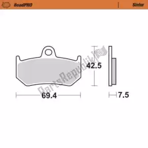 MOTO MASTER 6257405602 pastiglie freno 405602, pastiglie freno sinterizzate - Il fondo