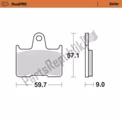 Ici, vous pouvez commander le plaquette de frein 405702, plaquettes de frein frittées auprès de Moto Master , avec le numéro de pièce 6257405702:
