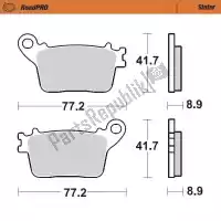 6257406702, Moto Master, Remblok 406702, brake pads sinter    , Nieuw