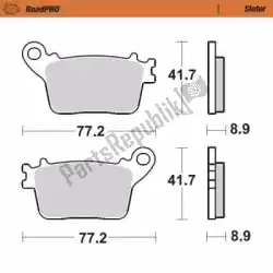 Ici, vous pouvez commander le plaquette de frein 406702, plaquettes de frein frittées auprès de Moto Master , avec le numéro de pièce 6257406702: