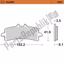 Ici, vous pouvez commander le plaquette de frein 407001, plaquettes de frein frittées auprès de Moto Master , avec le numéro de pièce 6257407001:
