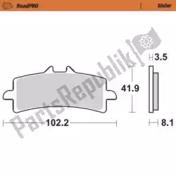 Tutaj możesz zamówić klocek hamulcowy 407001, klocki spiekane od Moto Master , z numerem części 6257407001: