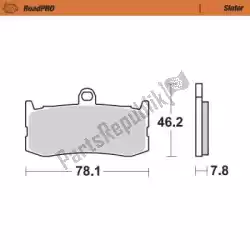 Qui puoi ordinare pastiglie freno 407301, pastiglie freno sinterizzate da Moto Master , con numero parte 6257407301: