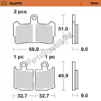 6257407401, Moto Master, Remblok 407401, brake pads sinter    , Nieuw