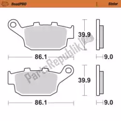 Ici, vous pouvez commander le plaquette de frein 407702, plaquettes de frein frittées auprès de Moto Master , avec le numéro de pièce 6257407702: