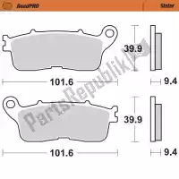 6257407802, Moto Master, Pastilha de freio 407802, pastilha de freio sinterizada    , Novo